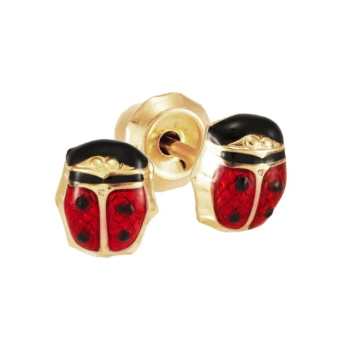 Perforación con Aritos de Chinita Esmaltada Inverness Bañados en oro 24K