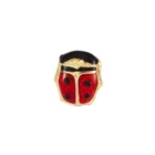 Perforación con Aritos de Chinita Esmaltada Inverness Bañados en oro 24K