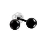 Perforación con Aritos de Obsidiana Negro 3mm y 4mm Inverness