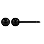 Perforación con Aritos de Obsidiana Negro 3mm y 4mm Inverness