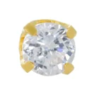 Perforación con Noah bañado Oro 24K Inverness Aritos Hipoalergénicos