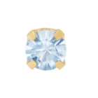 Perforación con Aritos March Celeste Aquamarine Inverness Bañados en oro 24K