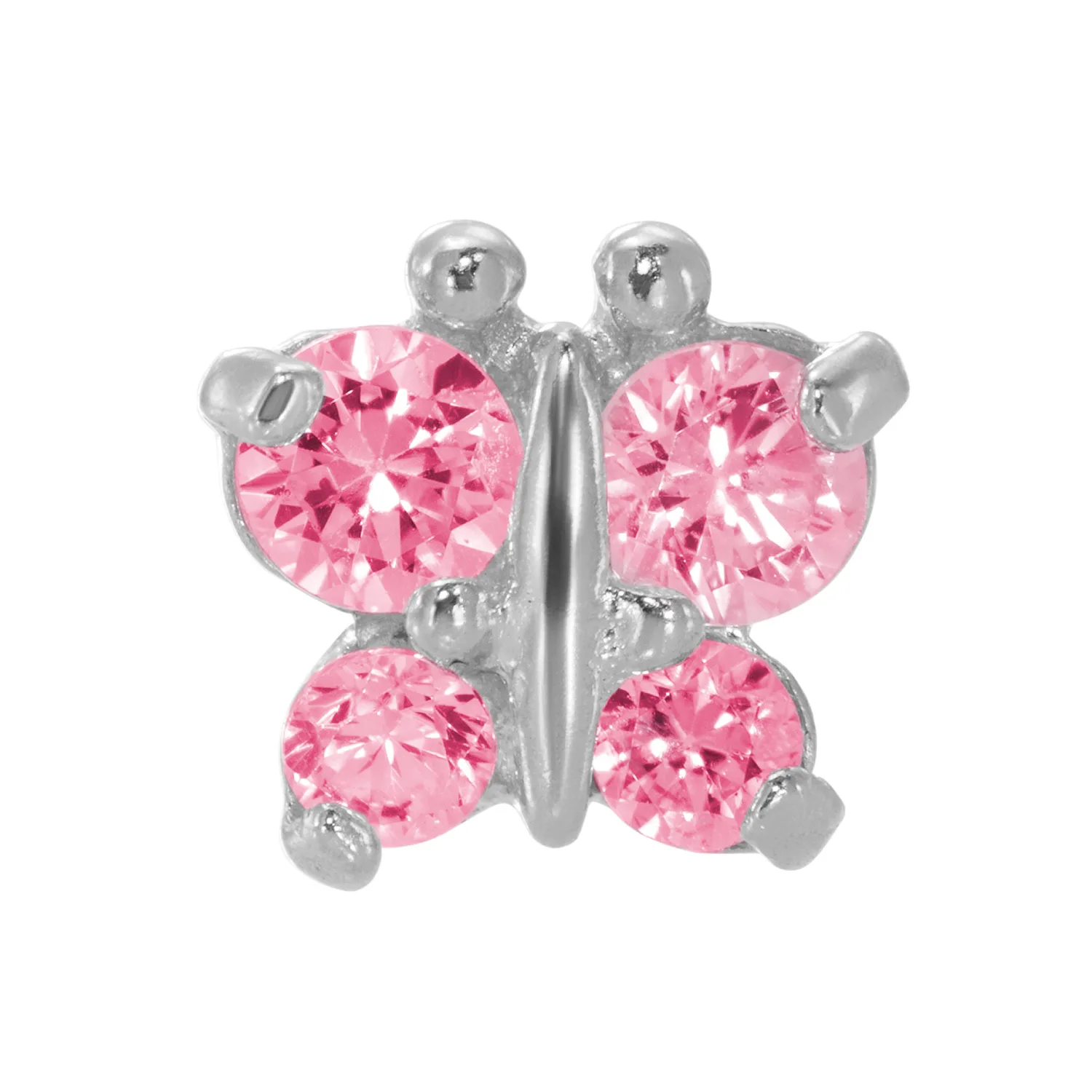 Perforación con Aritos Mariposa Rosa Inverness