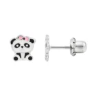 Arito de Panda Lazo Rosa 6mm en Arito Seguro